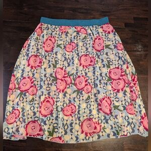 LulaRoe Floral Midi Skirt, Women's 2XL